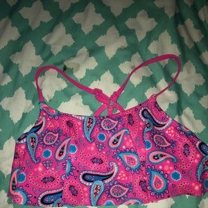 Justice Paisley Flounce Bikini Set